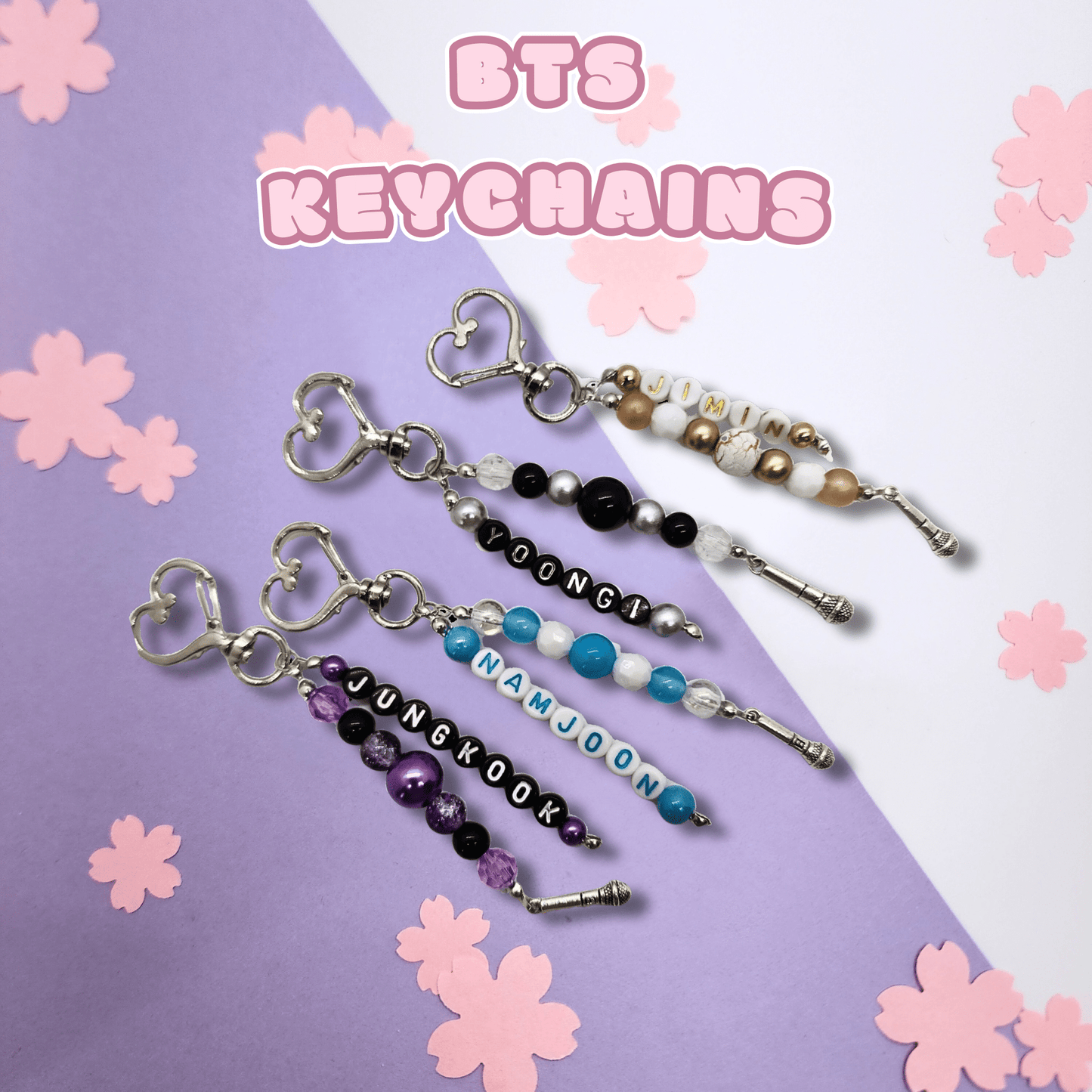 BTS | Beaded Keychain/Phone Strap