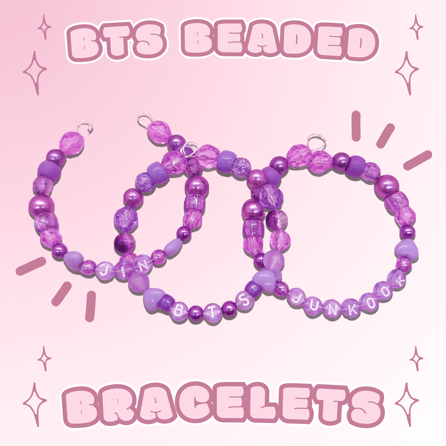 BTS Beaded Bracelet