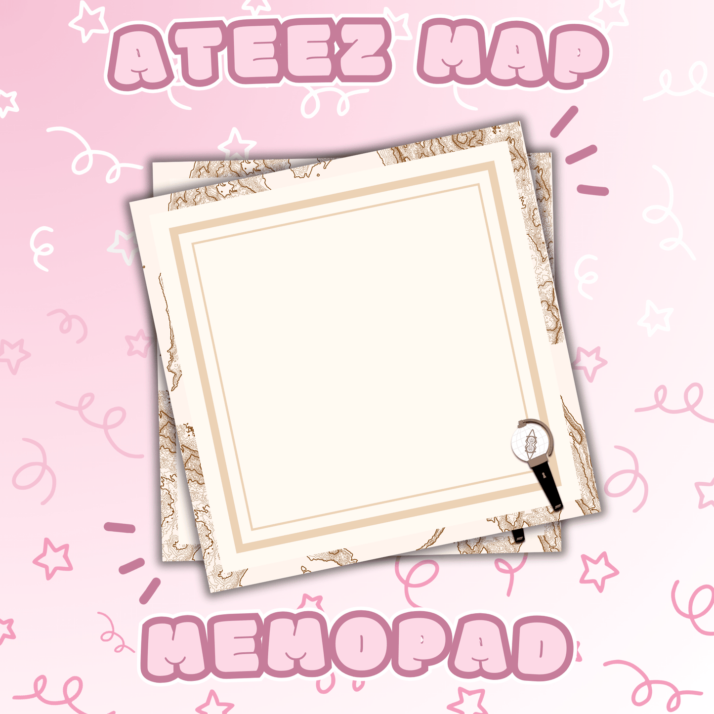 Ateez | Map Memo Pad