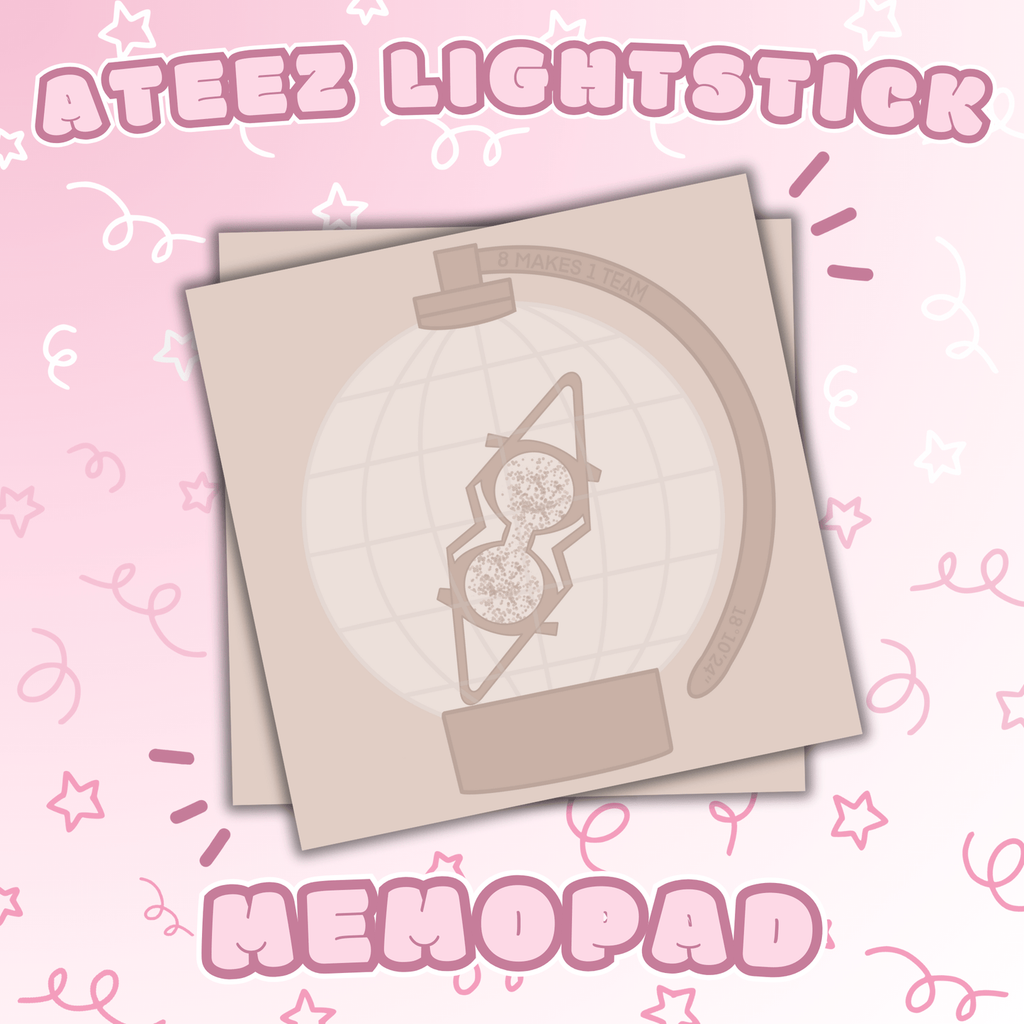 Ateez | Lightstick Memo Pad