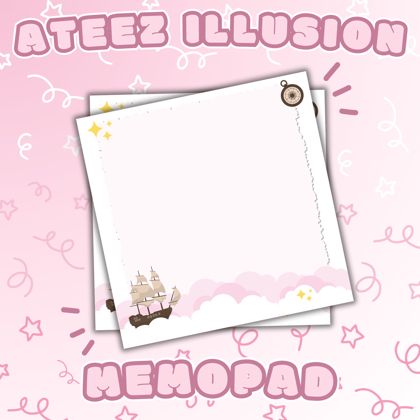 Ateez | Illusion Memo Pad