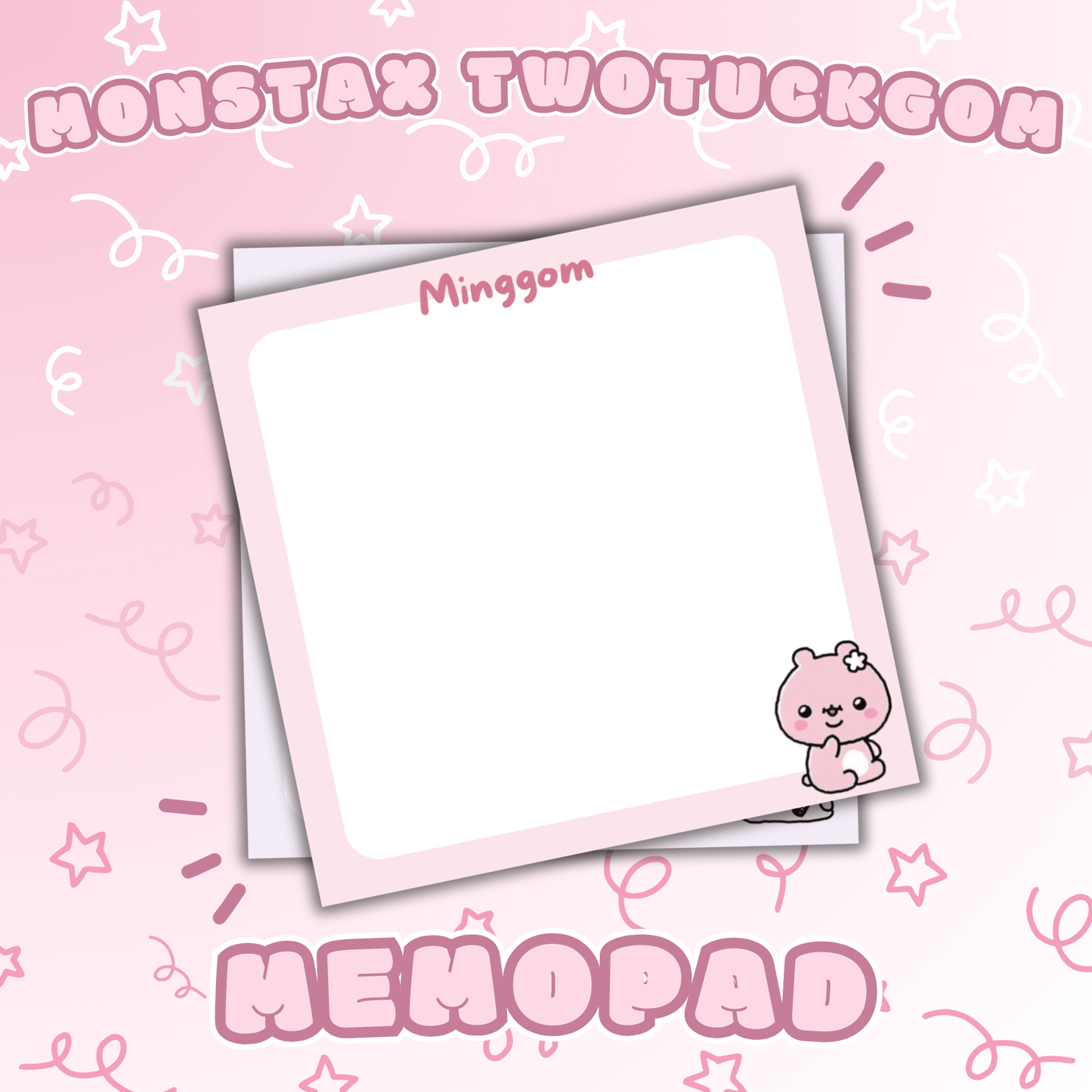 MONSTA X | Twotuckgom Memo Pad