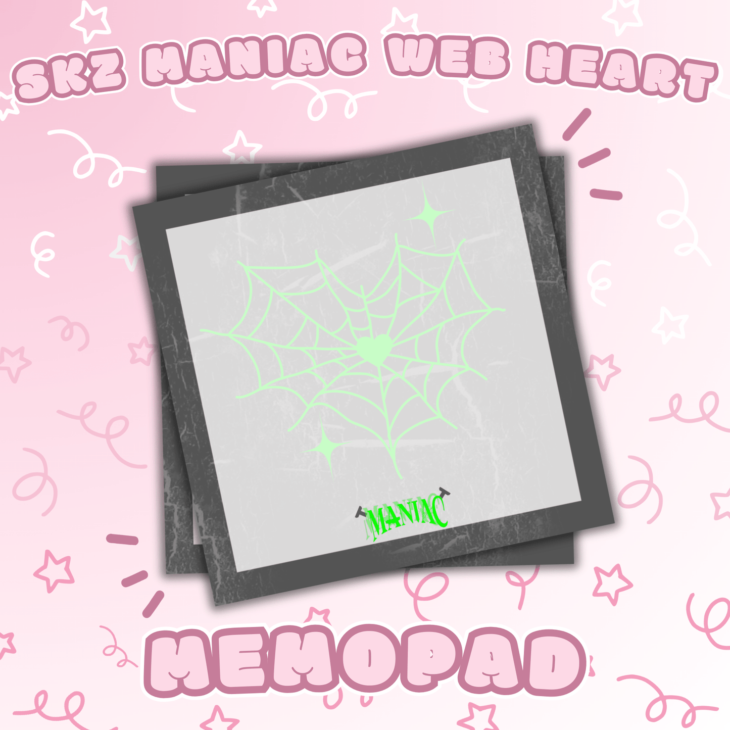 Stray Kids | Maniac Web Heart Memo Pad