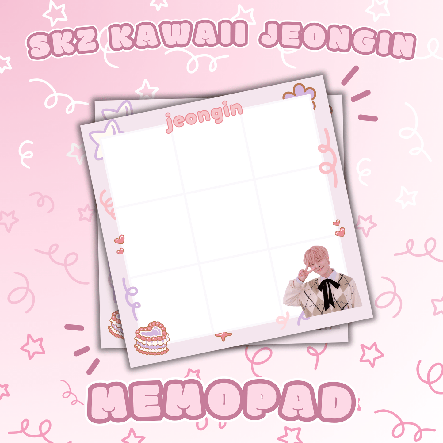 Stray Kids | Kawaii Jeongin Memo Pad