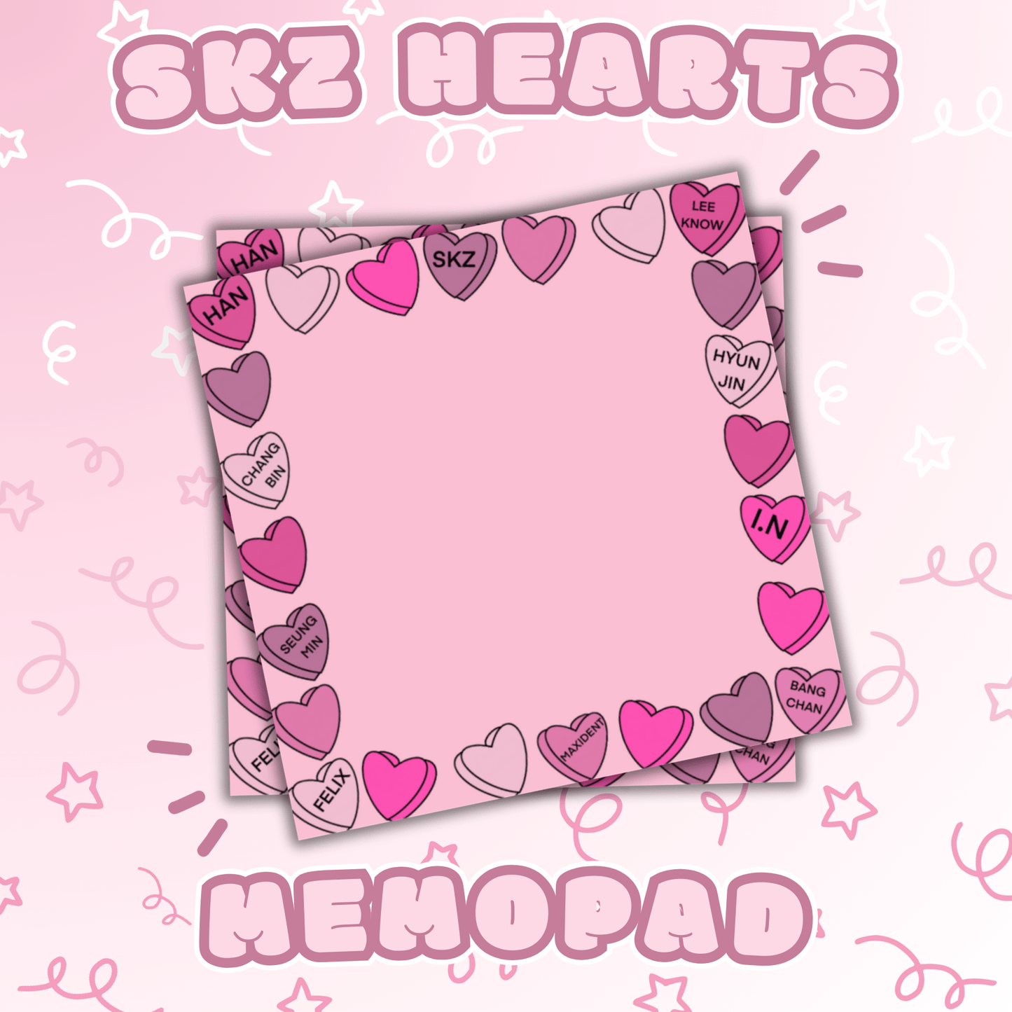 Stray Kids | Hearts Memo Pad