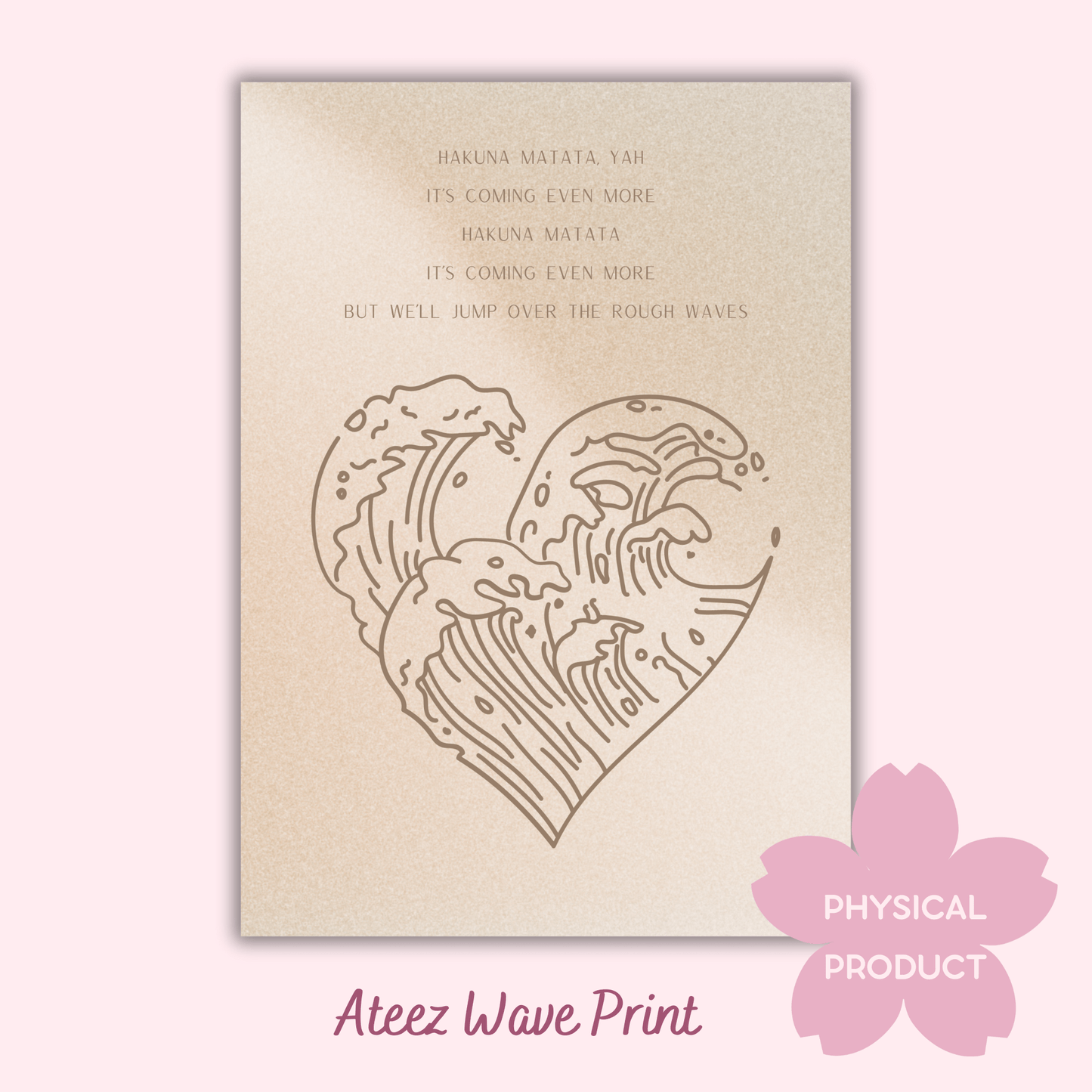Ateez | Wave Print