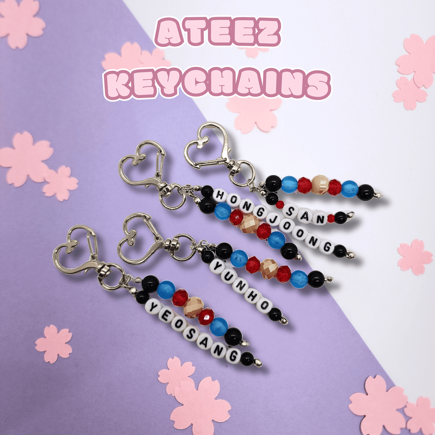 Ateez | Beaded Keychain/Phone Strap
