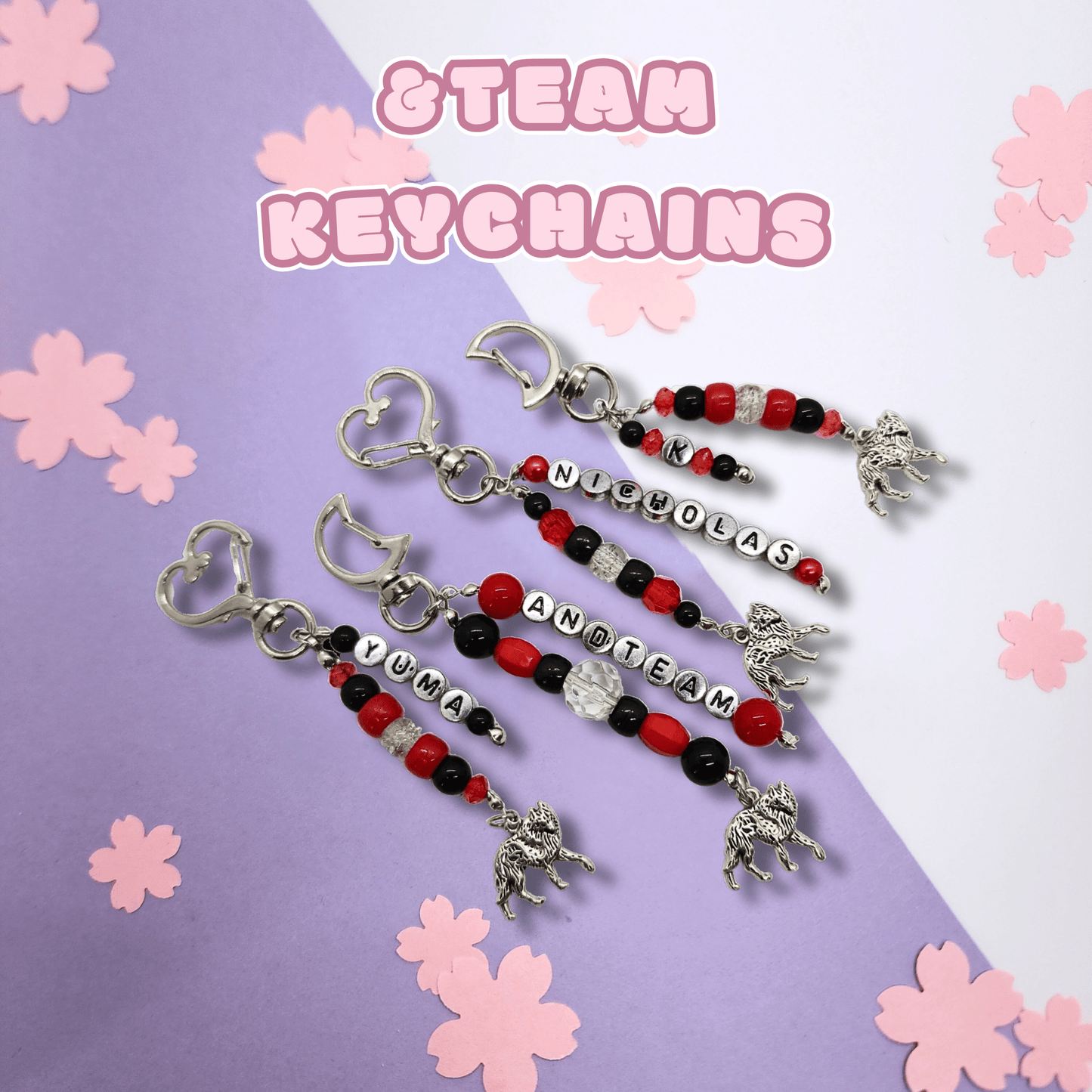 &Team | Beaded Keychain/Phone Strap