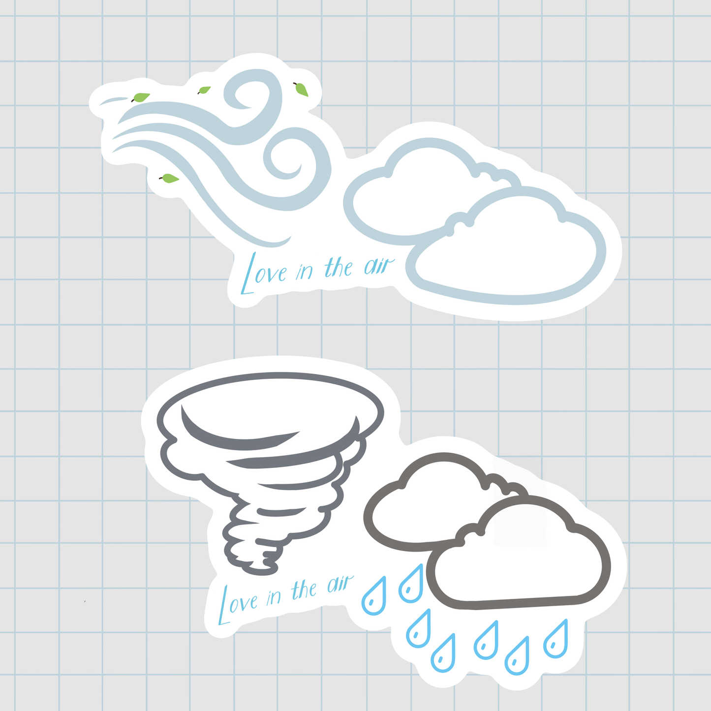 Love in the Air Stickers