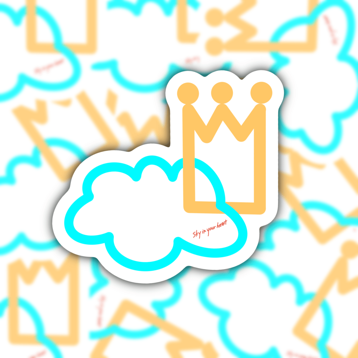 Sky in Your Heart Sticker