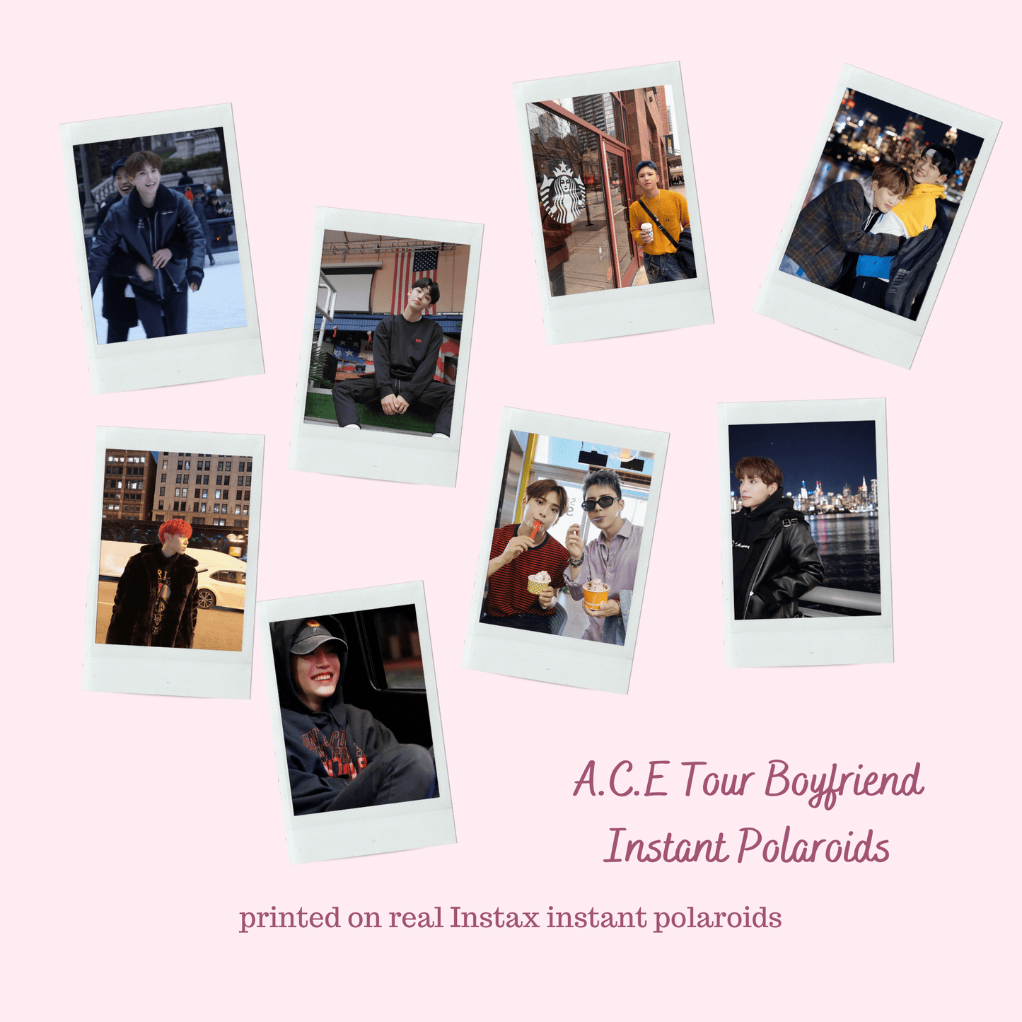 A.C.E | Tour Boyfriend Fujifilm Instax Polaroids