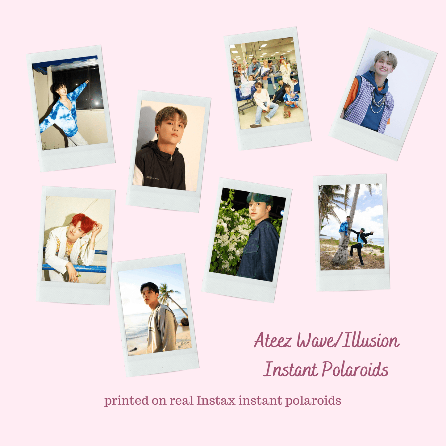 Ateez | Wave/Illusion Fujifilm Instax Polaroids