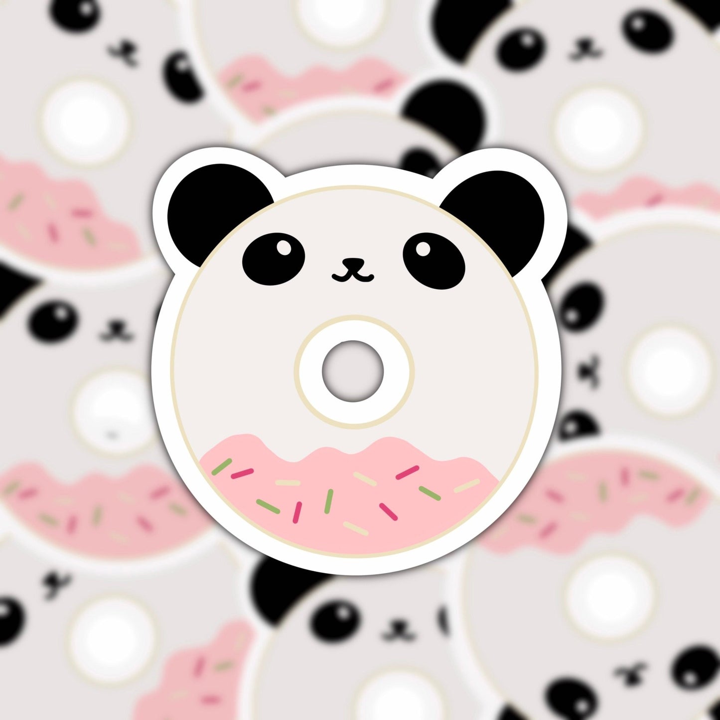 Panda Donut Sticker