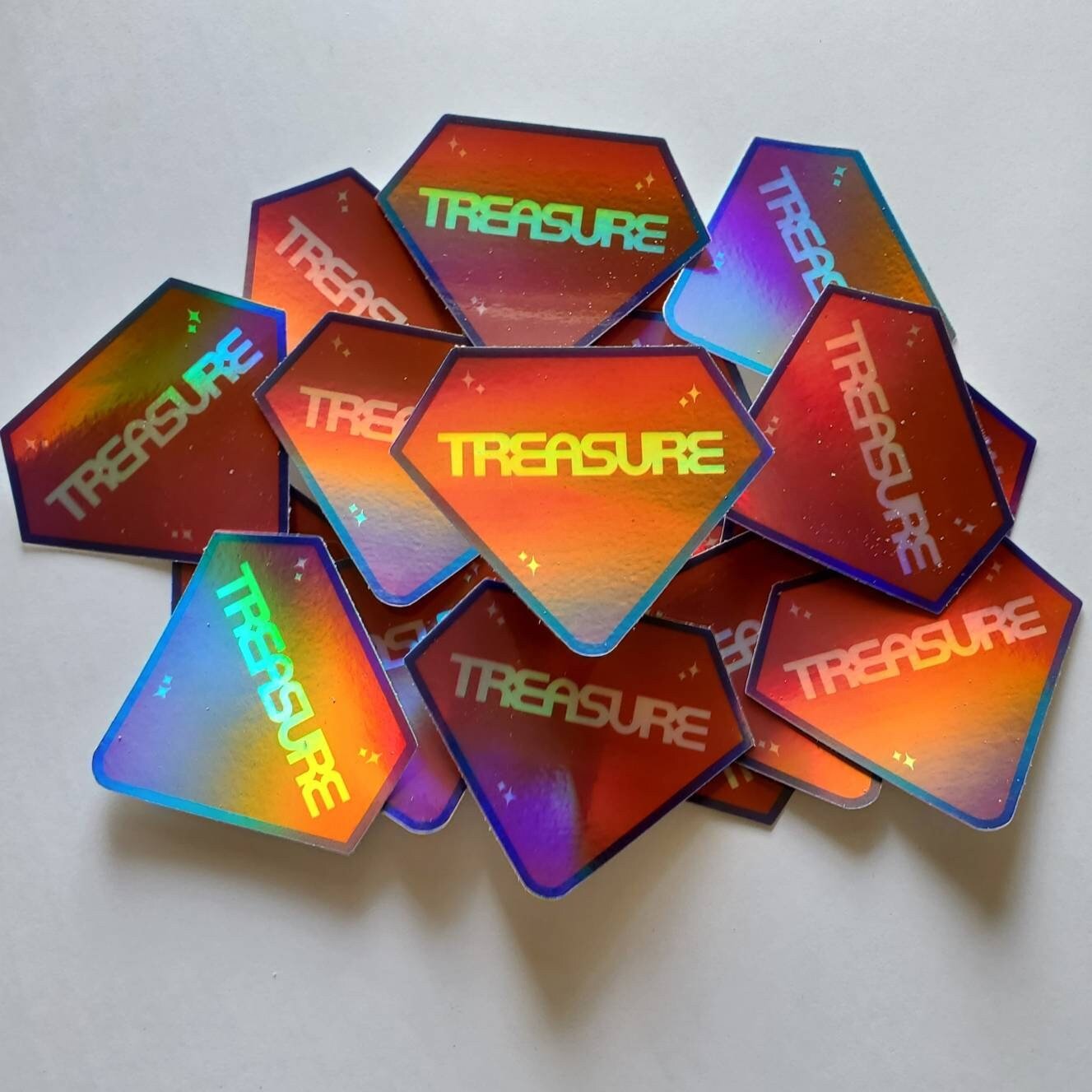 TREASURE | Holographic Diamond Sticker