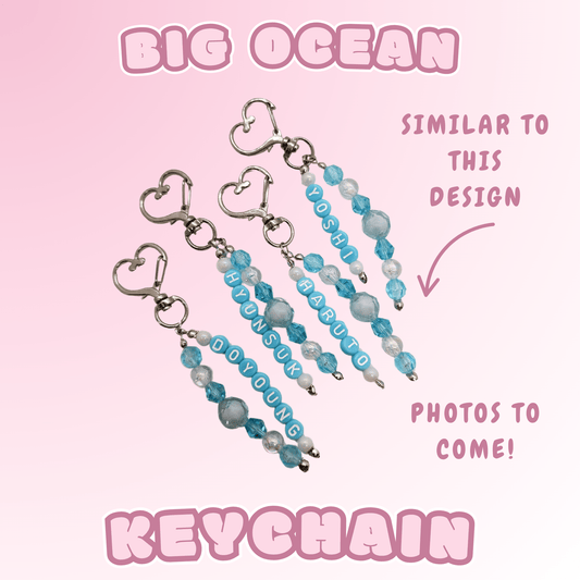 Big Ocean | Beaded Keychain/Phone Strap
